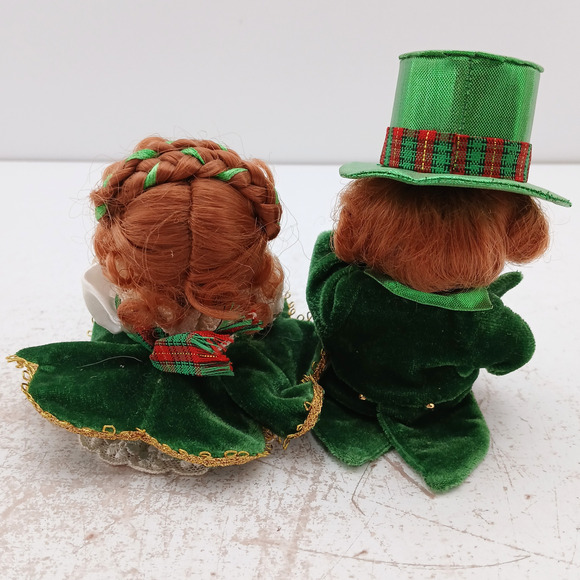 Marie Osmond St. Paddy & His Bonnie Lass Dolls W/ COA Porcelain Collectible Doll - Picture 4 of 9